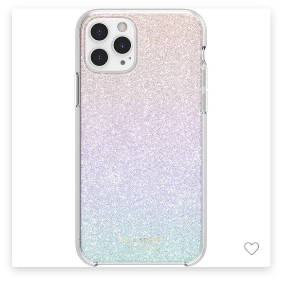 New Kate Spade Phone case - iPhone 11 Pro & iPhone XS/X  glitter - Picture 2 of 5